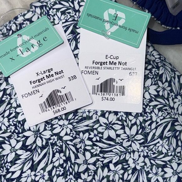 Sunsets Forget Me Not Reversible Starlette Triangle Top Hannah High Wais… - Picture 7 of 10